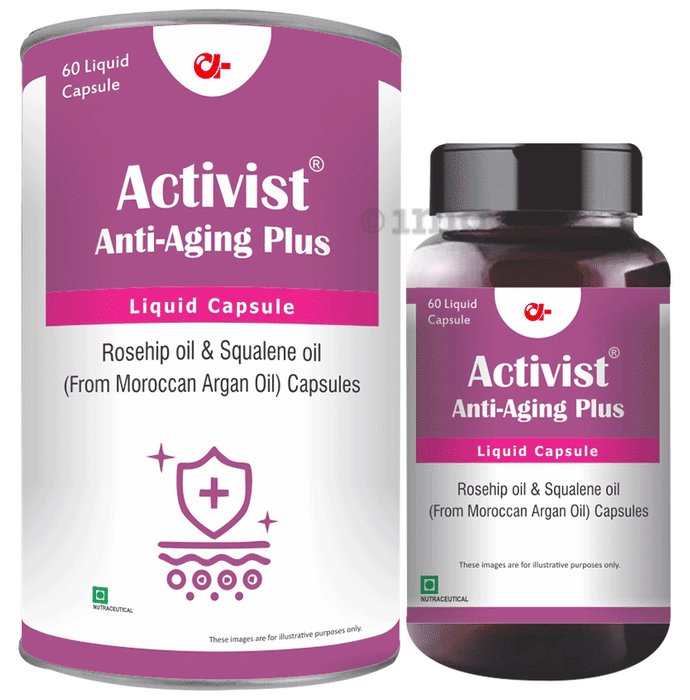 Activist Anti-Aging Plus Liquid Rosehip & Moroccan Argan Oil Capsule