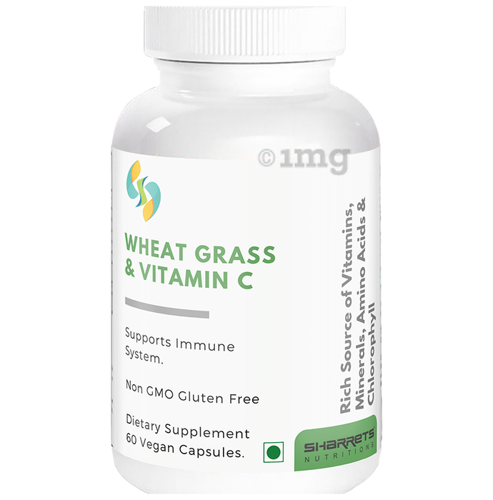 Sharrets Wheat Grass & Vitamin C Vegan Capsule