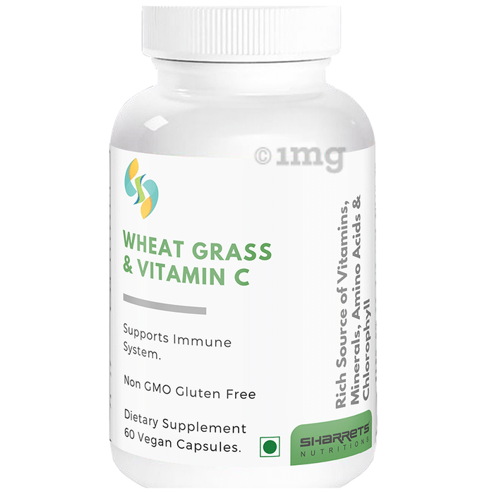 Sharrets Wheat Grass Vitamin C Vegan Capsule Buy Bottle Of 60 0 