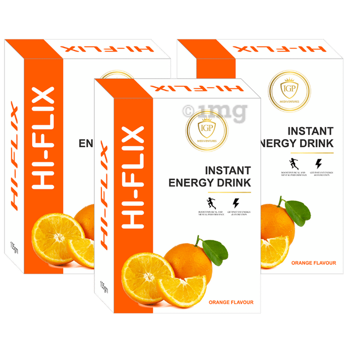 IGP Mediventures Hi-Flix Instant Energy Drink Orange