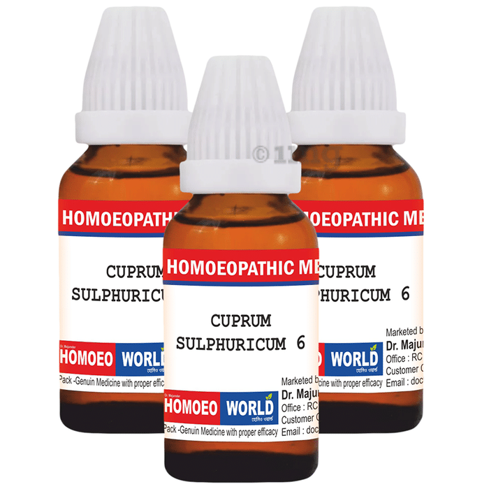 Dr. Majumder Homeo World Cuprum Sulphuricum Dilution (30ml Each) 6 CH