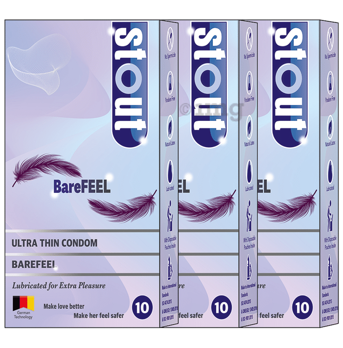 Stout  Barefeel Ultra Thin Condom (10 Each)