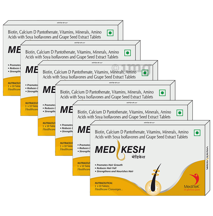 Meditek Med Kesh Tablet for Strong Healthy Hair (10 Each)
