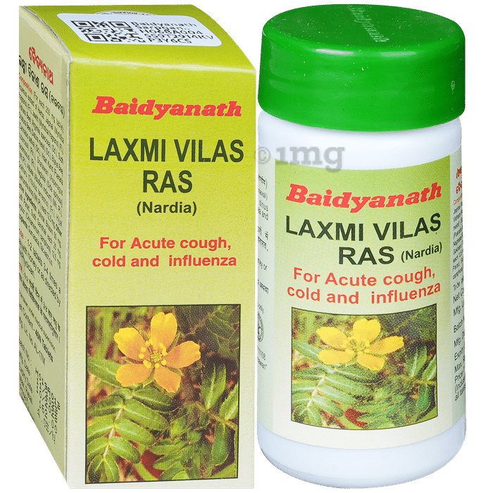 Baidyanath Laxmivilas Ras Tablet |  For Cough, Cold, Headache & Fever