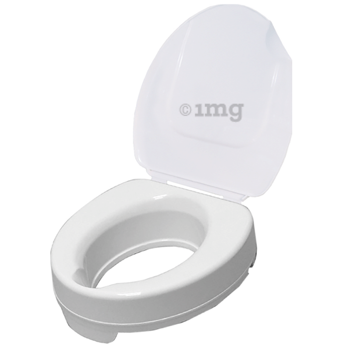 Drive Devilbiss Healthcare 2G/15 Raised Toilet Seat Ticco with Lid White