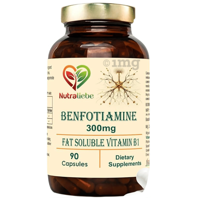 Nutraliebe Benfotiamine 300mg Fat Soluble Vitamin B1 Capsule