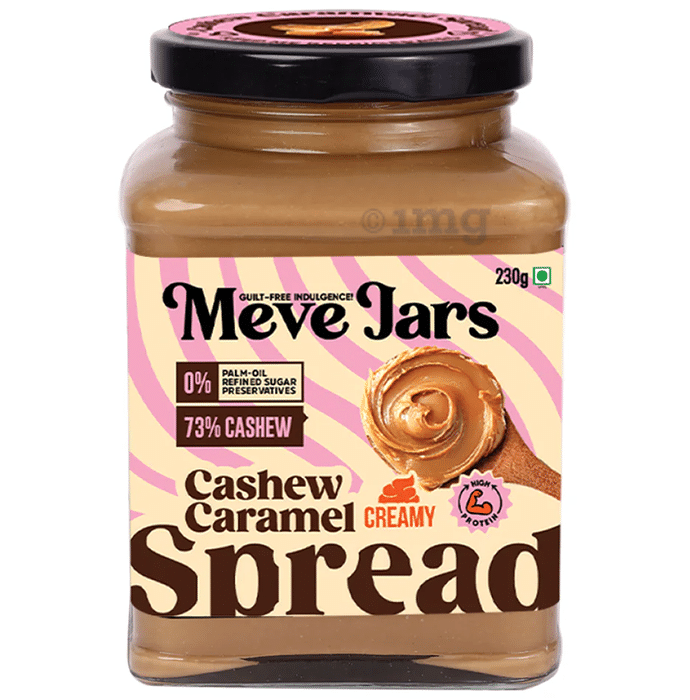 Meve Jars Guilt-Free Indulgence Cashew Caramel Spread Creamy
