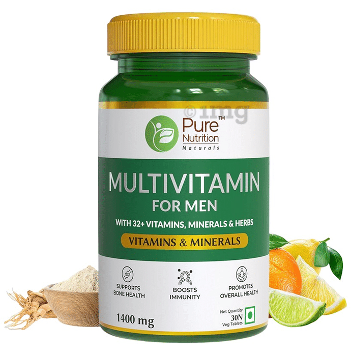 Pure Nutrition Multivitamin for Men with Minerals | For Healthy Bones & Immunity | Tablet