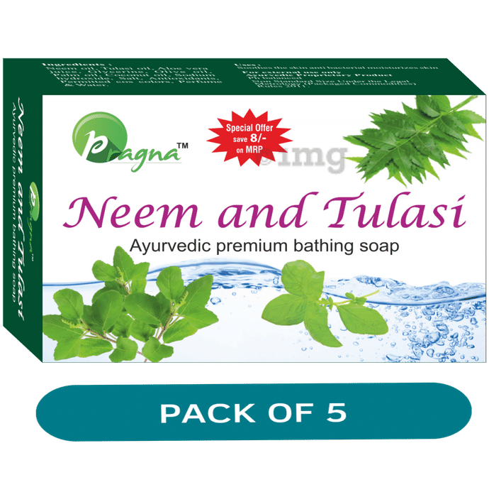 Pragna Neem & Tulasi Soap Pack of 5