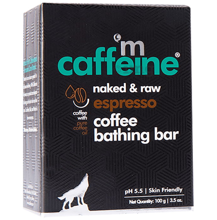 mCaffeine Naked & Raw Coffee Bathing Bar(100g Each) Expresso