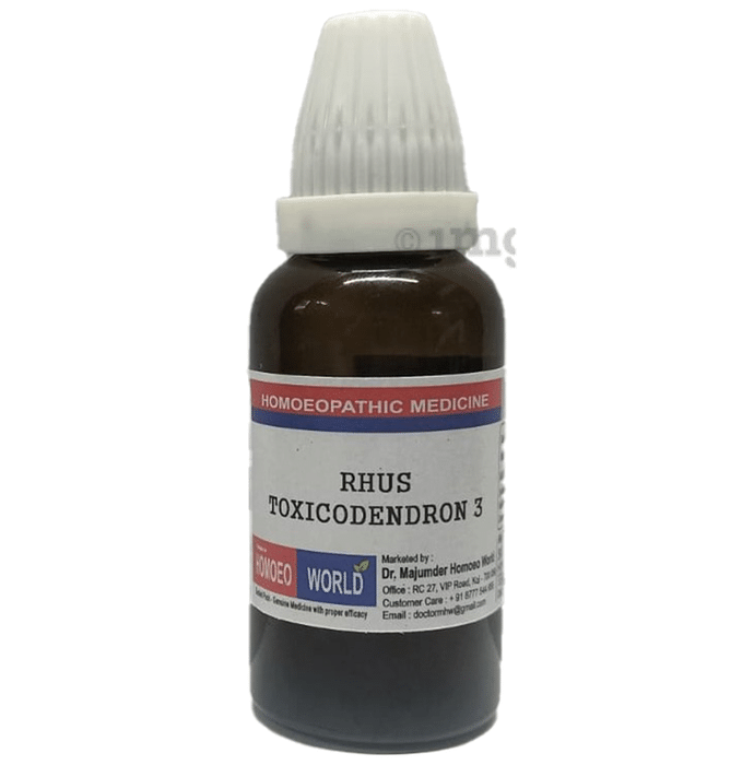 Dr. Majumder Homeo World Rhus Toxicodendron Dilution 3 (30ml Each)