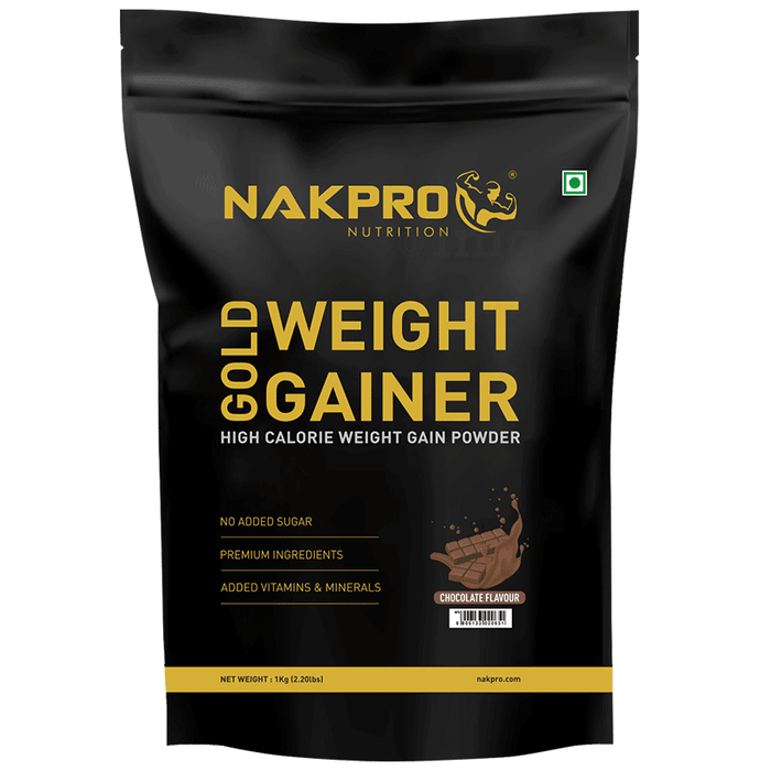 Nakpro Nutrition Gold Weight Gainer Powder Chocolate