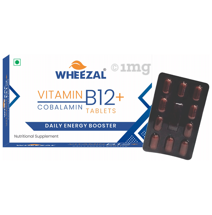 Wheezal Vitamin B12+ Cobalamin Tablet (10 Each)