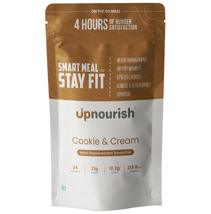 Upnourish Cookie and Cream Meal Replacement Smoothie (50gm Each)