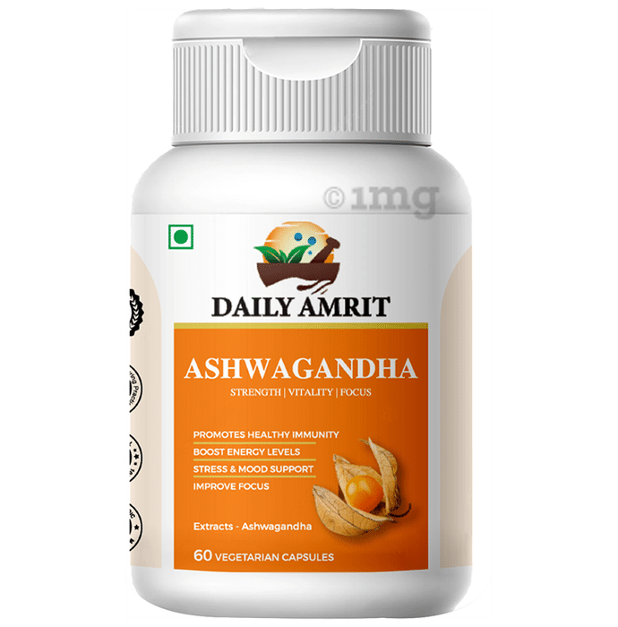 Daily Amrit Ashwagandha Vegetarian Capsule