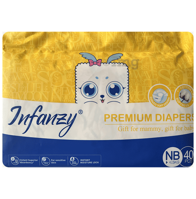 Infanzy Premium Diaper (40 Each) NB