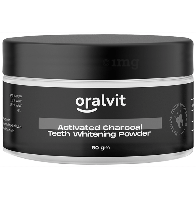 Oralvit Activated Charcoal Teeth Whitening Powder