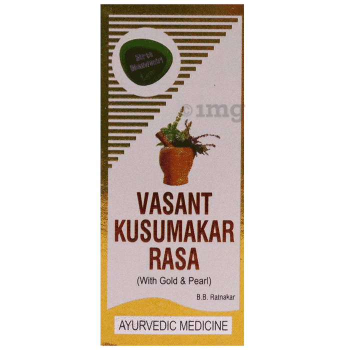 Shree Dhanwantri Herbals Vasant Kusumakar Rasa (with Gold and Pearl)