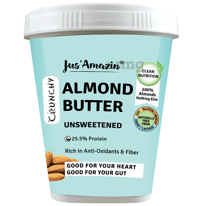 Jus Amazin Crunchy Almond Butter Unsweetened