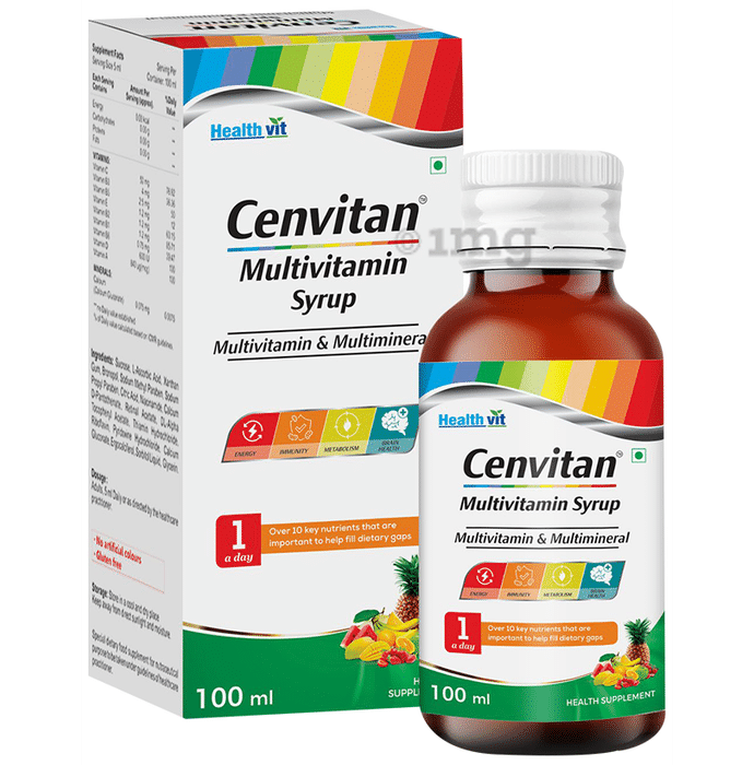 HealthVit Cenvitan Multivitamin Syrup Mixed Fruit