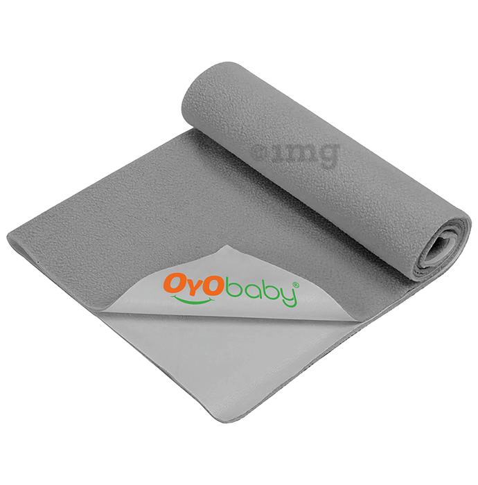 Oyo Baby Waterproof Bed Protector Baby Dry Sheet XL Grey