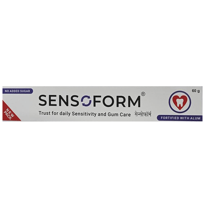 Sensoform Medicated Dental Cream with 10% Strontium Chloride | For Sensitive Teeth & Gums