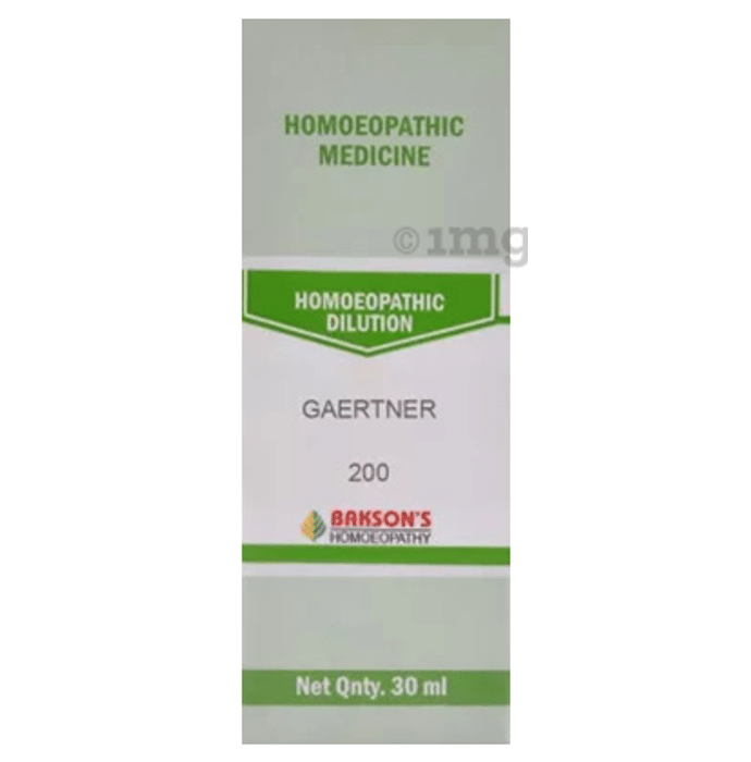 Bakson's Homoeopathy Gaertner Dilution 200