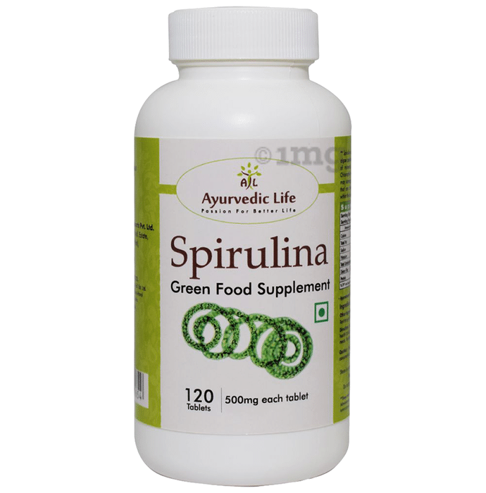 Ayurvedic Life Spirulina Green Food Supplement Tablet