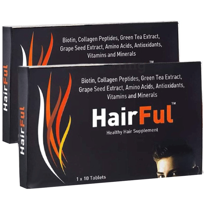 HairFul Tablet for Women & Men Hair Care (10 Each)