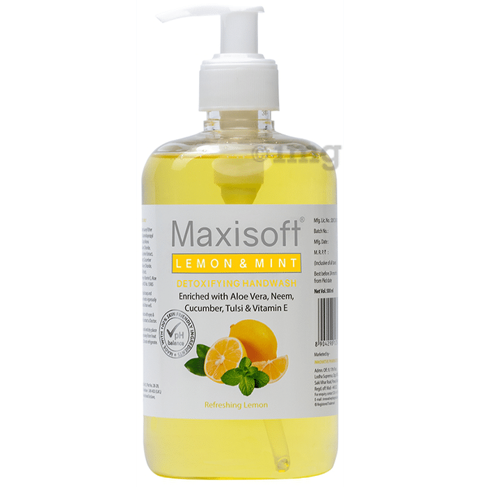 Maxisoft Lemon & Mint Detoxifying Hand Wash (500ml Each)