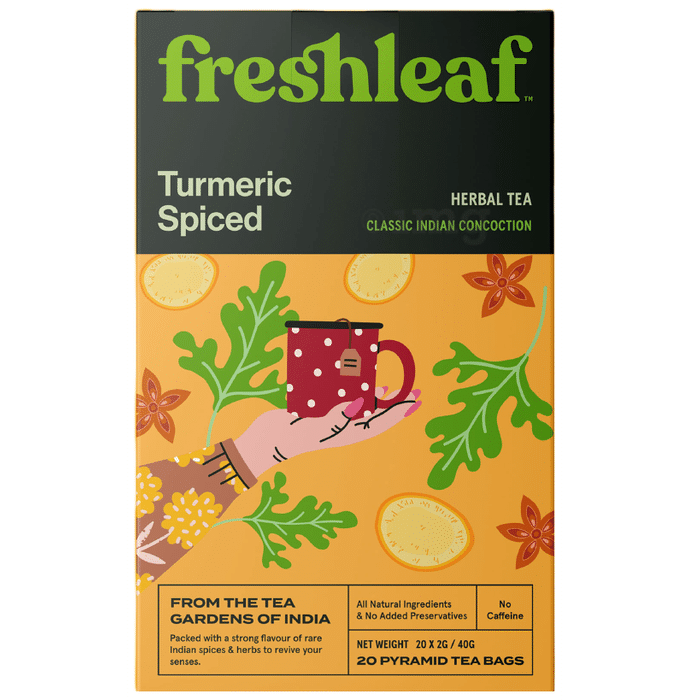 Freshleaf Turmeric Spiced Herbal Tea Bag (2gm Each)