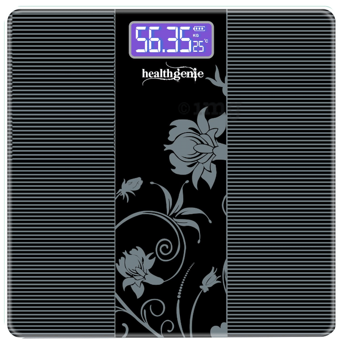Healthgenie 3379 Electronic Digital Weighing Machine Black