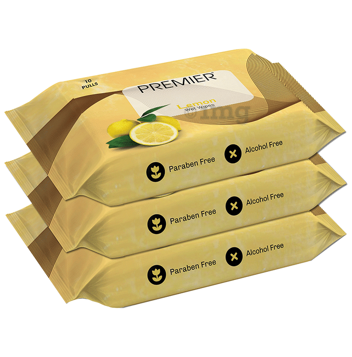 Premier Tissues Lemon Wet Wipe (10 Each)