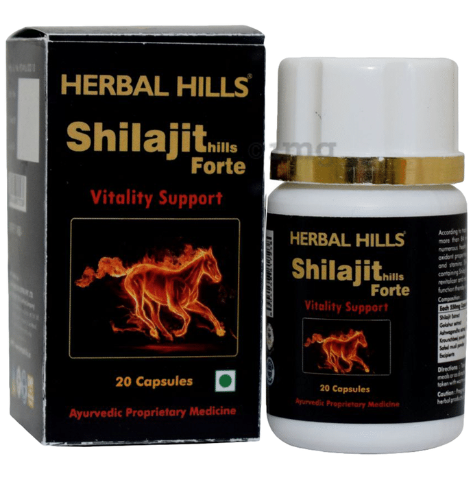 Herbal Hills Shilajithills Forte Vitality Support Capsule