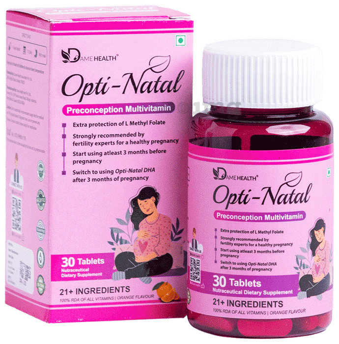 Dame Health Opti-Natal 21+ Ingredients Multivitamin Tablet