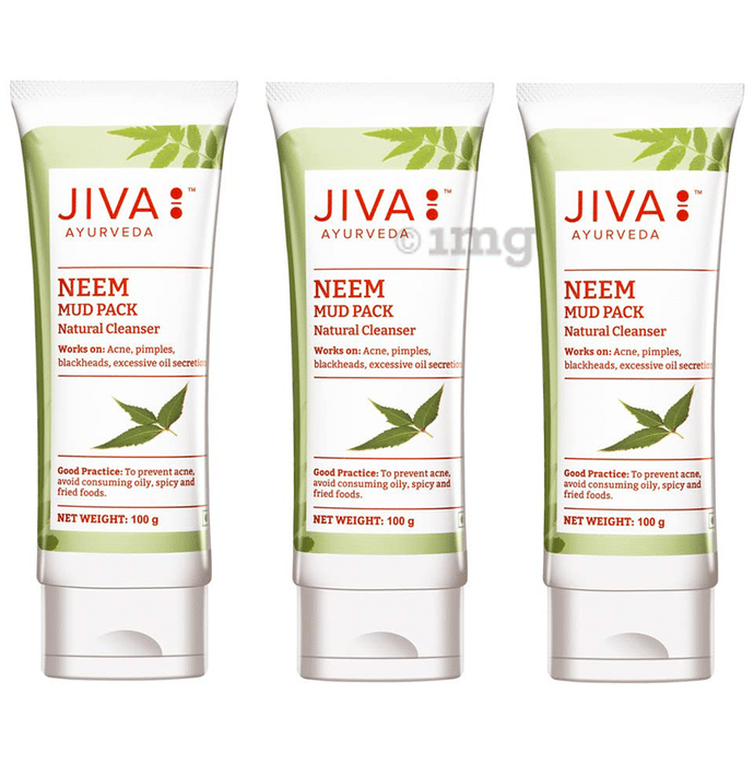 Jiva Ayurveda Neem Mud Pack Natural Cleanser (100gm Each)