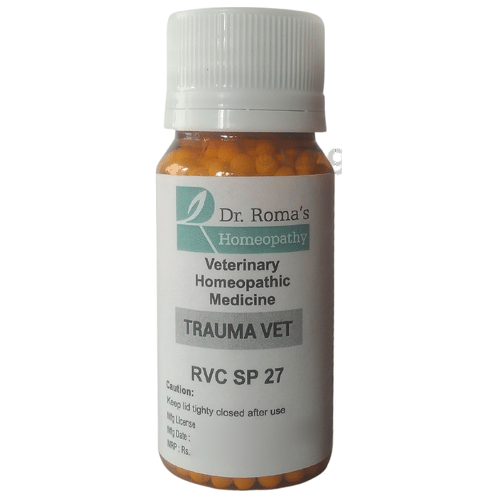 Dr. Romas Homeopathy RVC SP 27 Trauma Vet Globules