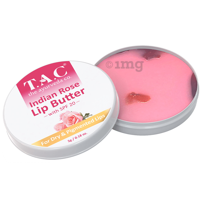 TAC The Ayurveda Co. Indian Rose Lip Balm for Dry Lips
