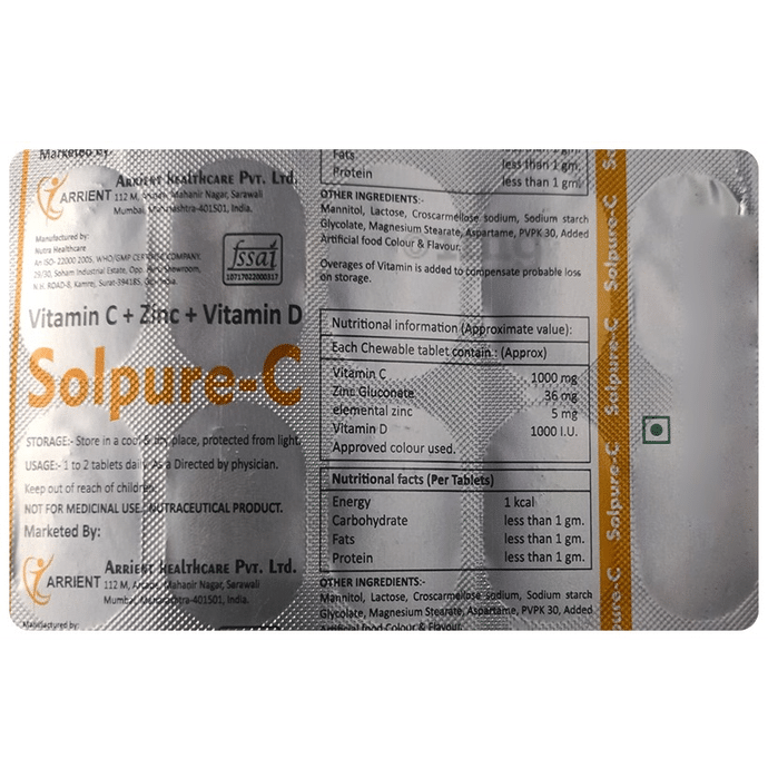 Solpure-C Chewable Tablet