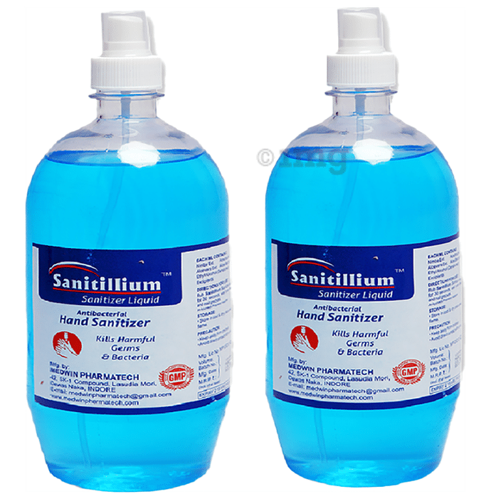Sanitillium Antibacterial Hand Sanitizer Spray (1litre Each)