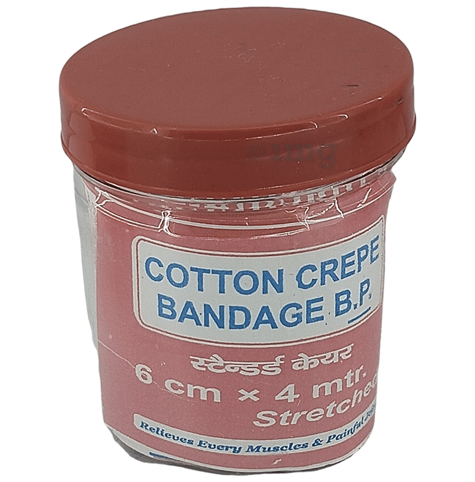 Bos Medicare Surgical Cotton Crepe Bandage 6cm x 4m