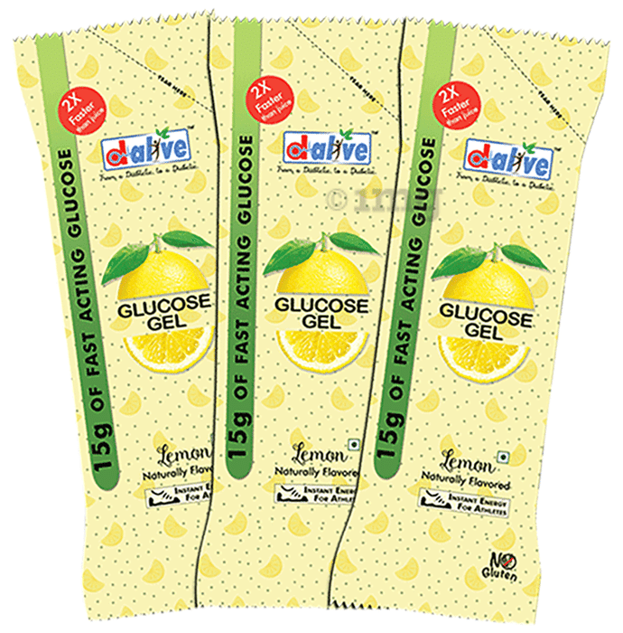 D-Alive Fast Acting Glucose Gel (30gm Each) Lemon
