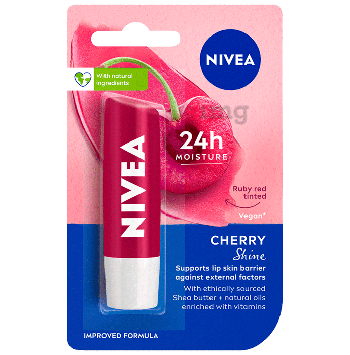 Nivea Lip Balm with Natural Oils | Cherry Shine