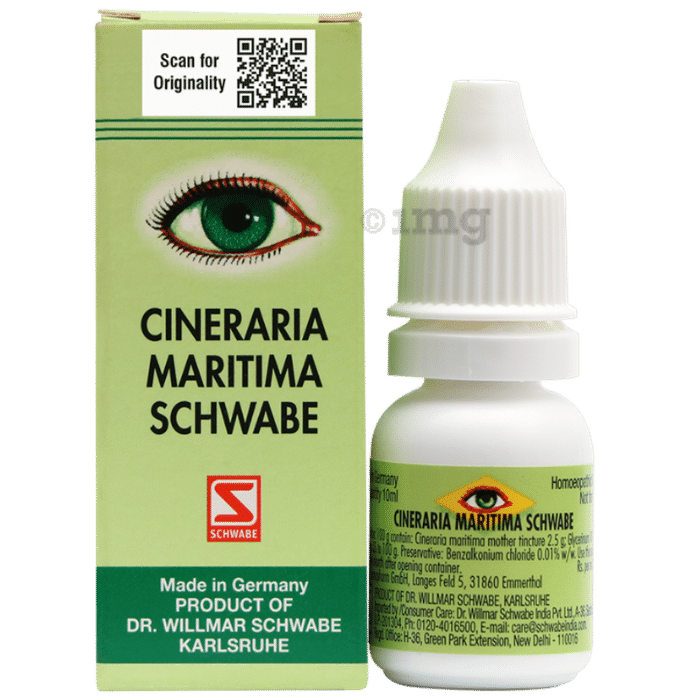 Dr Willmar Schwabe Germany Cineraria Maritima Schwabe Eye Drop Alcohol Free