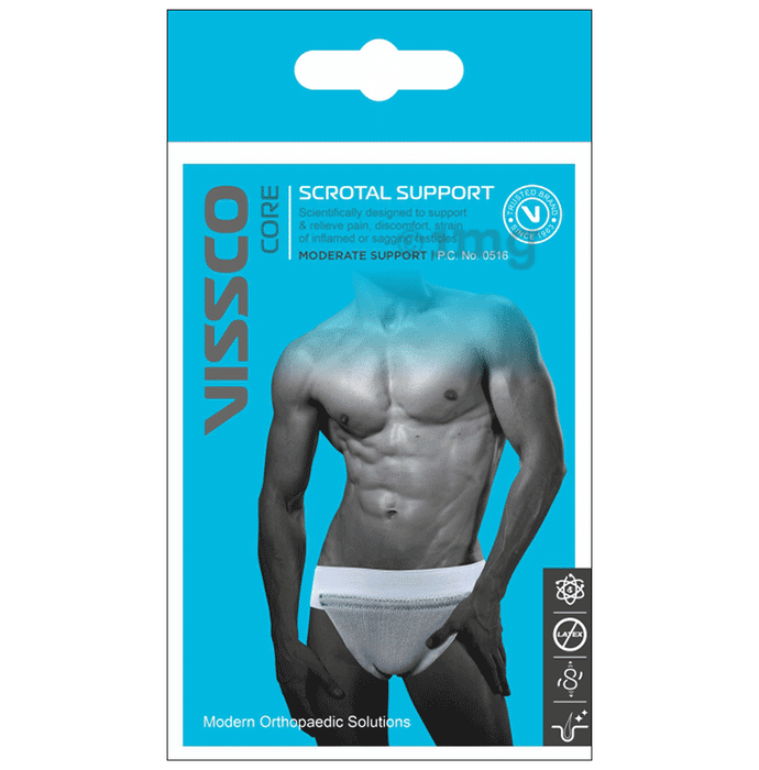 Vissco Core 0516 Scrotal Support Beige Large: Buy box of 1.0 Unit at best  price in India