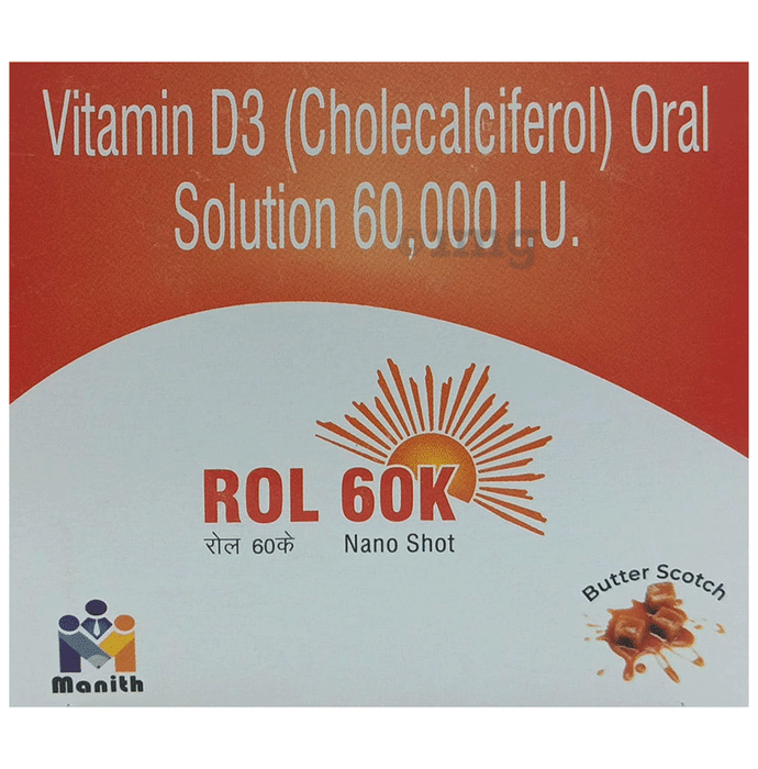 Rol 60k Nano shot (5ml Each) Butterscotch