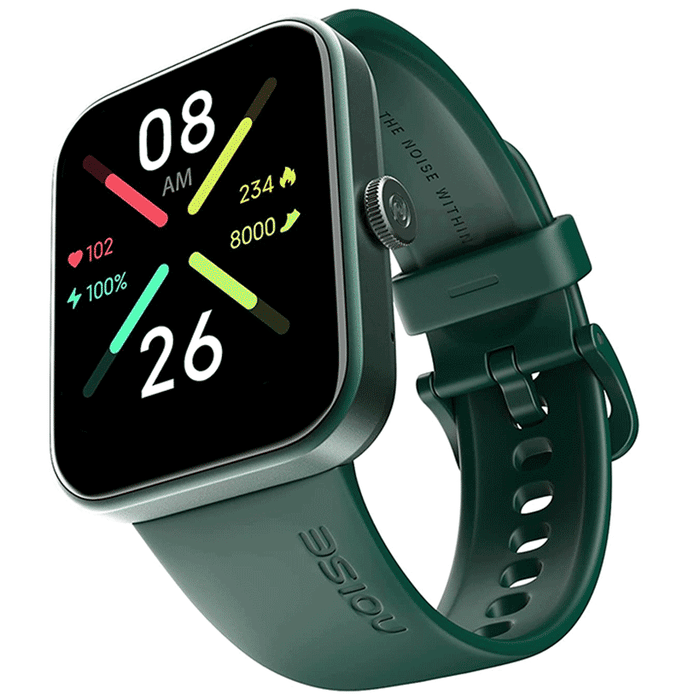 Noise Color Fit Pulse Go Buzz Smartwatch Olive Green