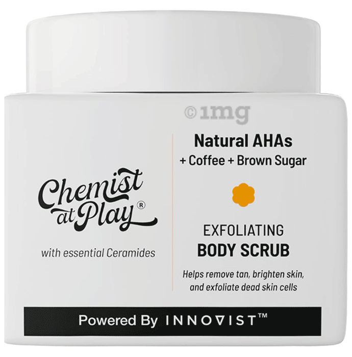Chemist At Play Natural AHAs + Coffee+ Brown Sugar Exfoliating Body Scrub