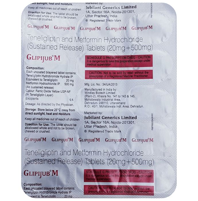 Glipijub M Tablet SR
