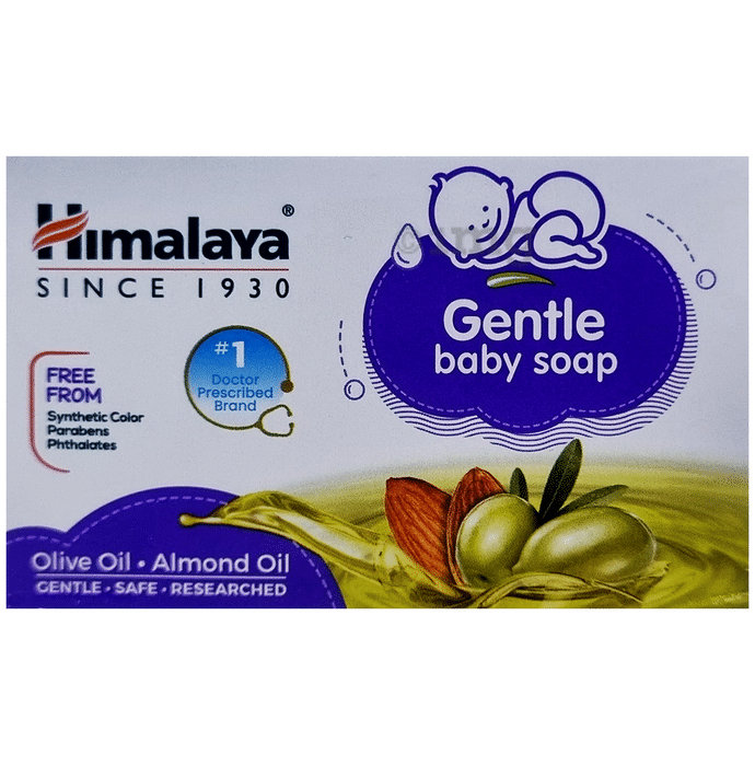 Himalaya Gentle Baby Soap for Normal Skin | Cleanses Baby's Skin | Paraben-Free